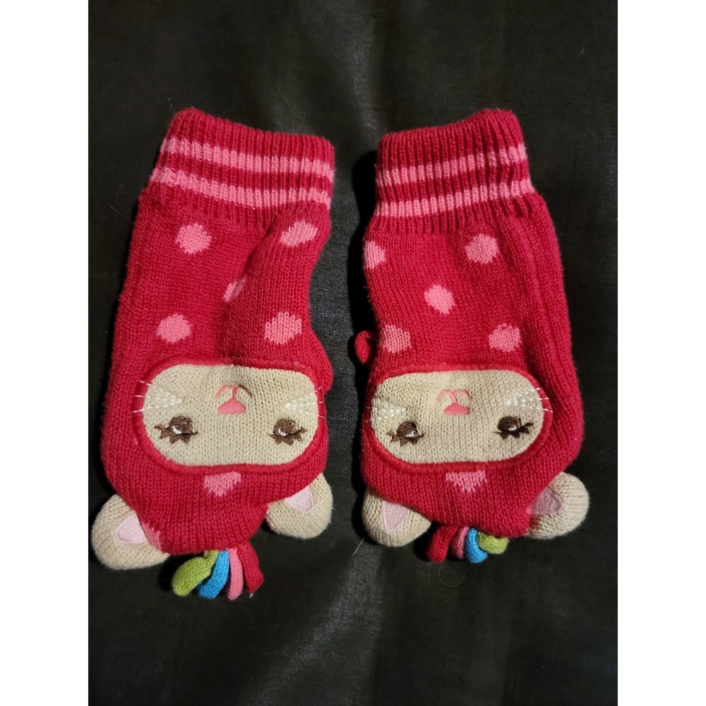Gymboree winter cheer cat mittens size 3 4